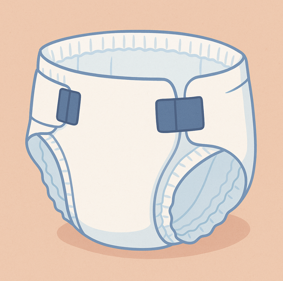 신생아 기저귀 사진