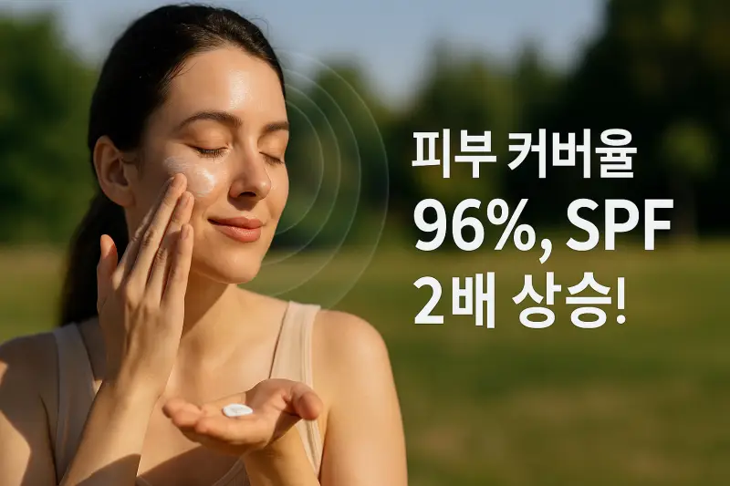 🔥 피부가 타지 않는 법, 3-코트 선크림 차단법