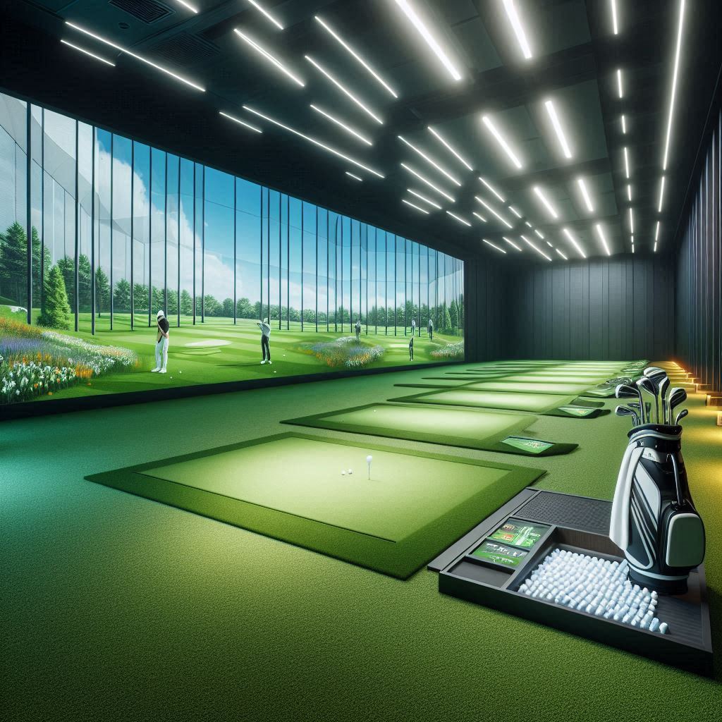 실내골프연습장 배경