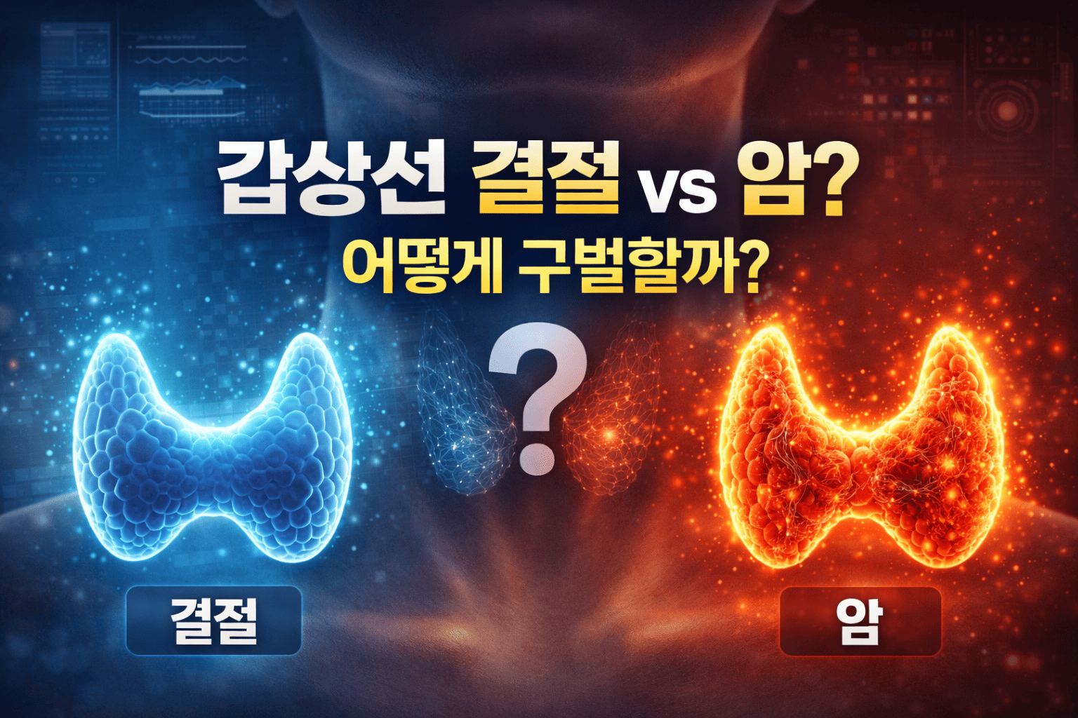 갑상선 결절 vs 암 차이 (증상, 검사, 구별법)
