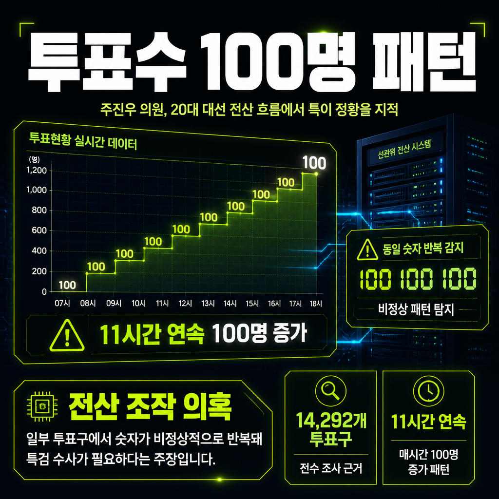 투표수 100명 패턴