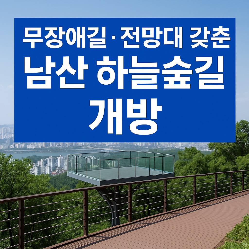 무장애길 전망대 갖춘 남산 하늘숲길 개방