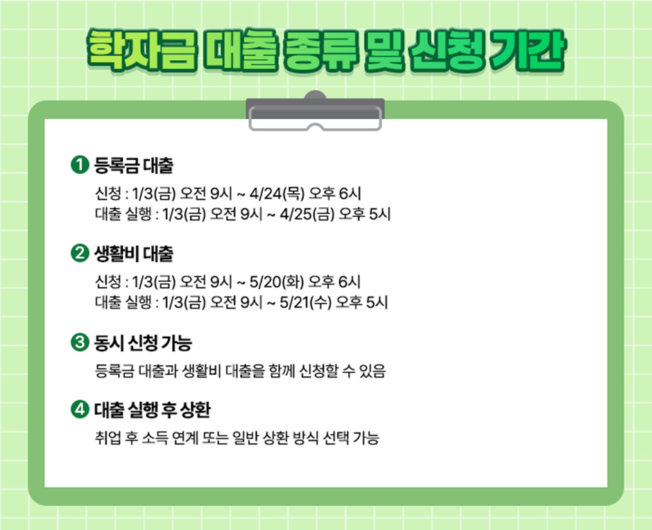 학자금대출 신청방법