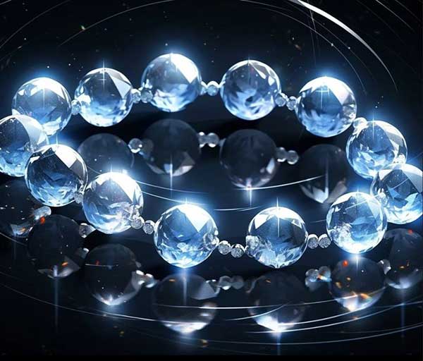 물속의 빛나는 보석