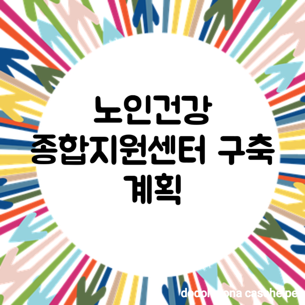 노인건강 종합지원센터 구축 계획