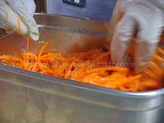 당근라페 양념하는 법