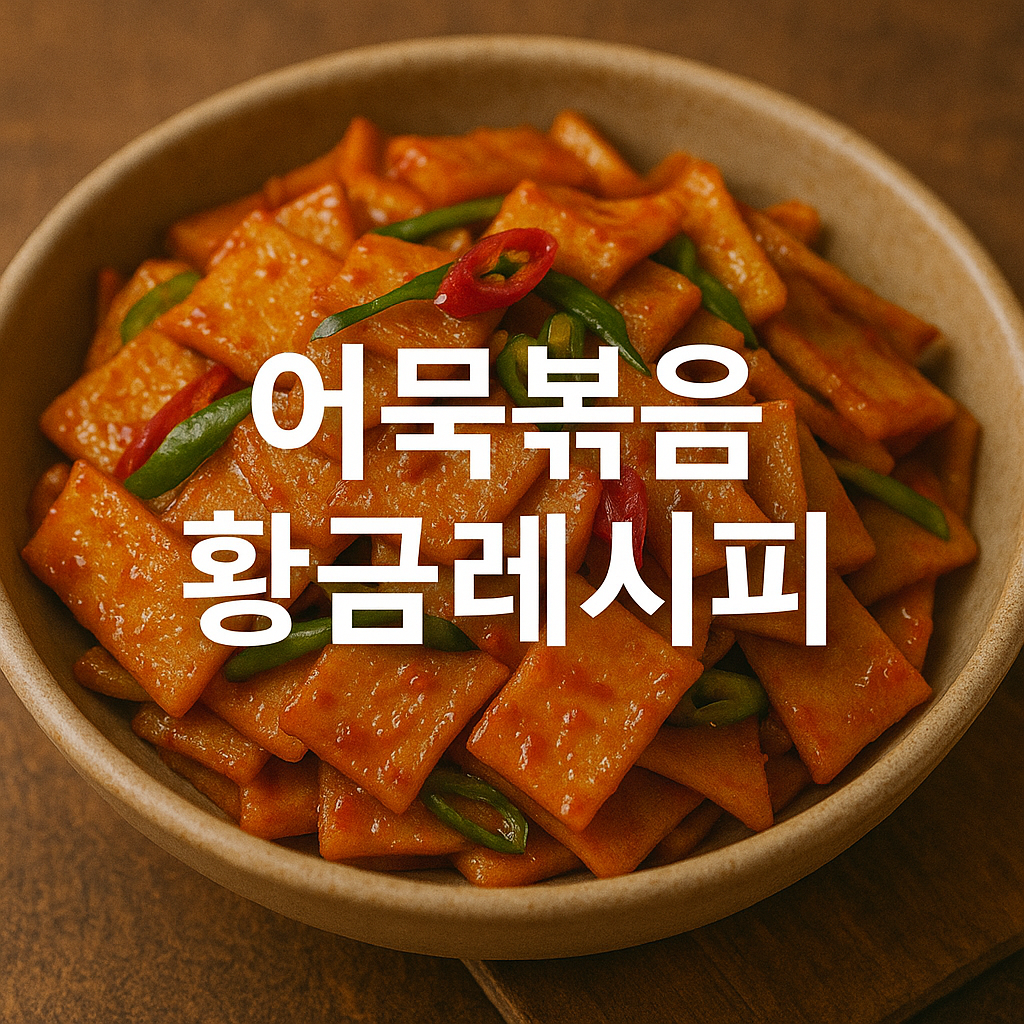 어묵볶음 황금레시피