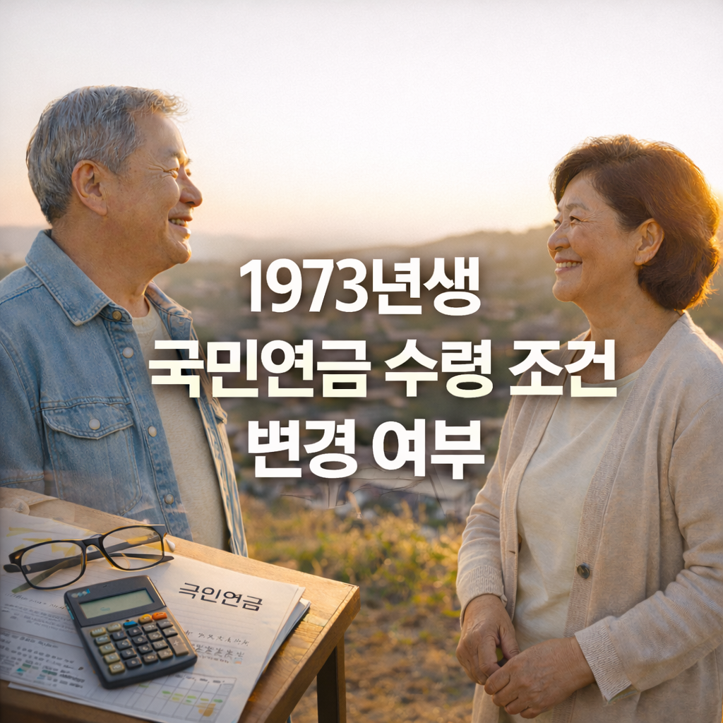 1973년생 국민연금 수령 조건 변경 여부|연령·감액률 바뀌나?