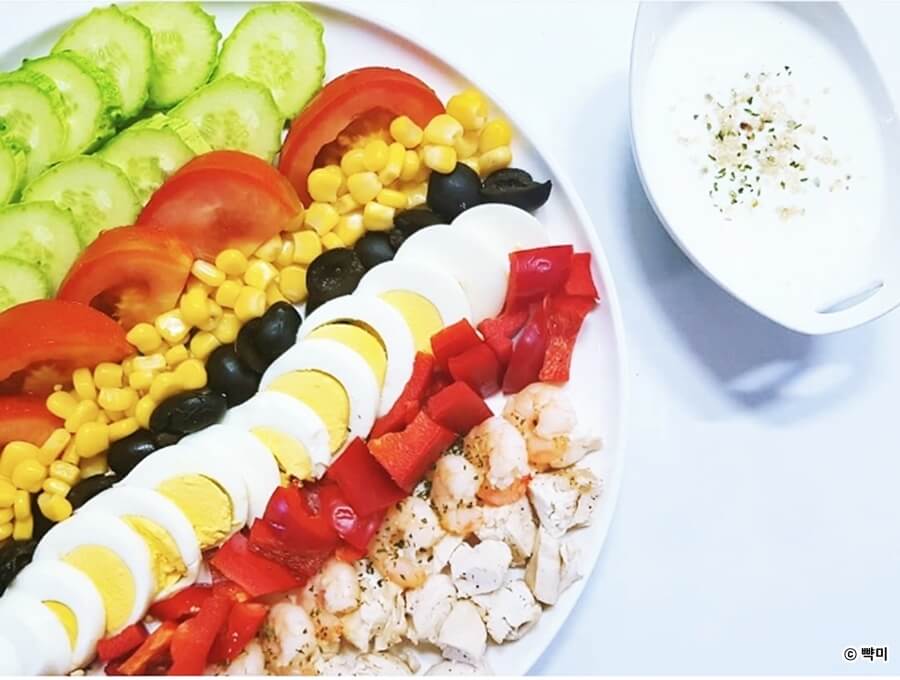 다이어트-식단-간단-요리-콥-샐러드-만들기