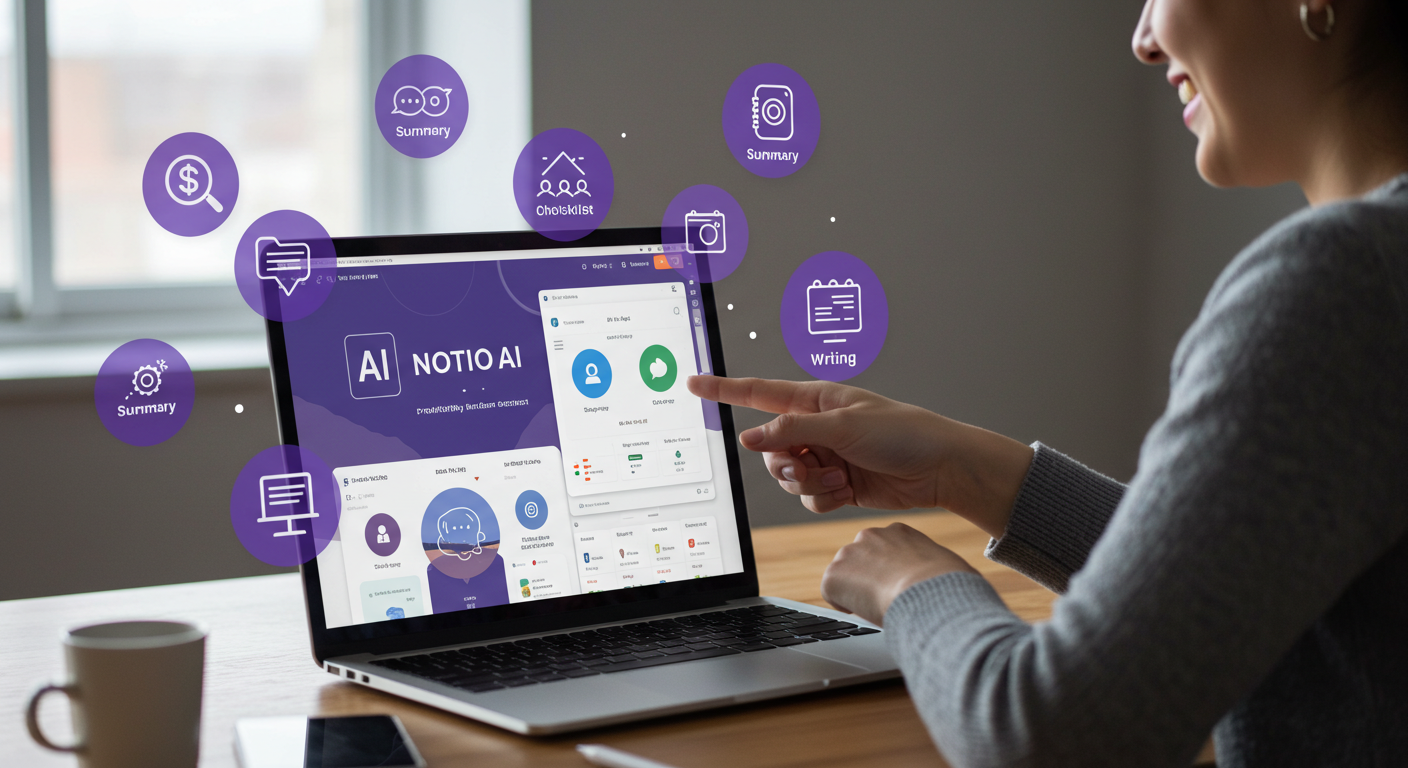 Notion, NotionAI, 업무자동화, 생산성도구, 회의록작성, 콘텐츠작성, 협업툴, AI활용팁, 디지털생산성, 템플릿활용