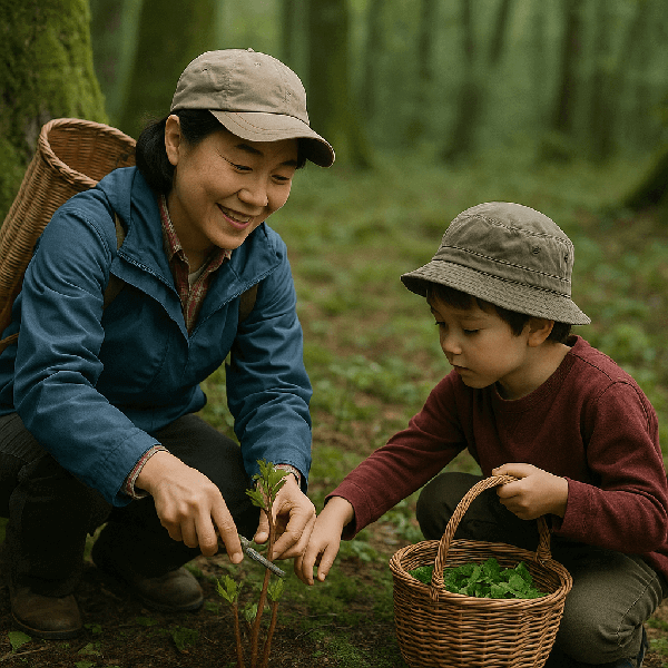 가상의 시나리오 &ndash; 산행 중 만난 봄의 선물