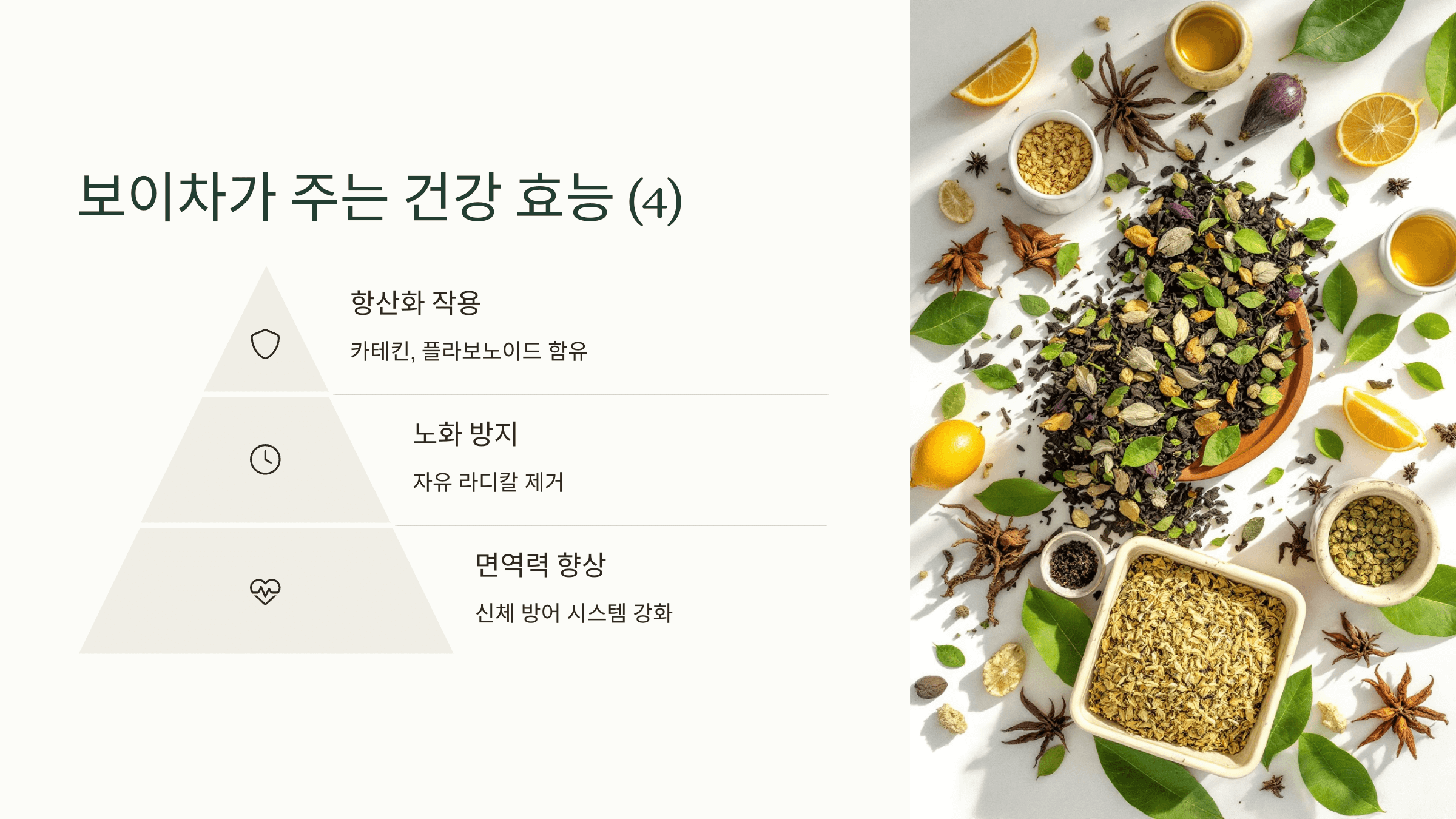 보이차 사진입니다.