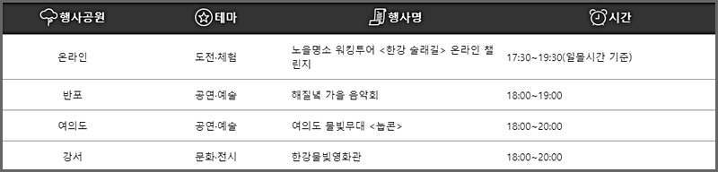 10월 13일(금) 프로그램