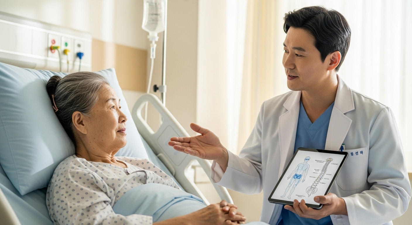 척추보조기, 병원재활, 골밀도관리