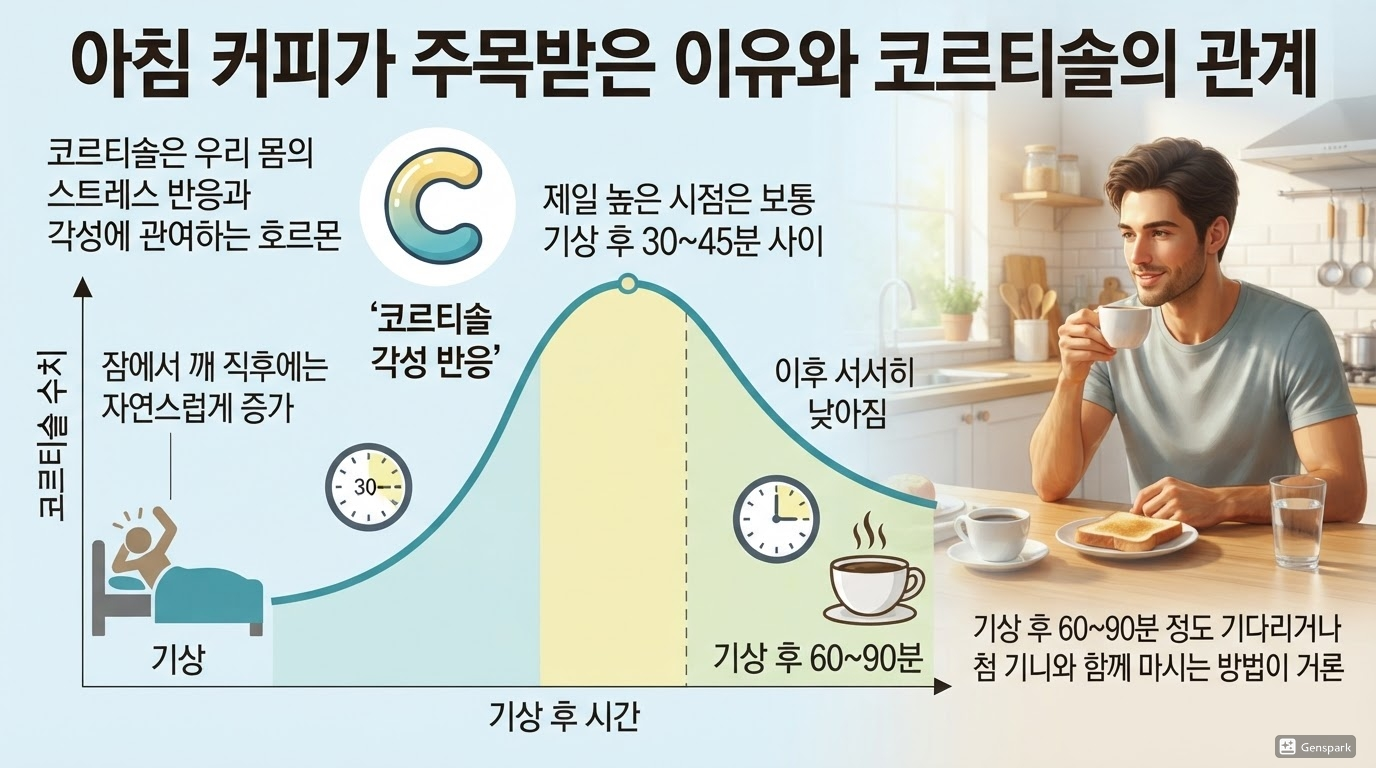 아침 커피가 주목받은 이유와 코르티솔의 관계