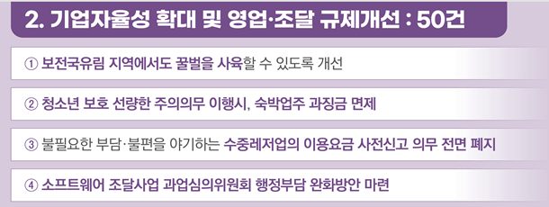 민생규제 혁신방안