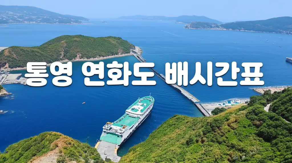 통영 연화도 배시간표와 아름다운 연화도 풍경을 담은 대표 썸네일 이미지