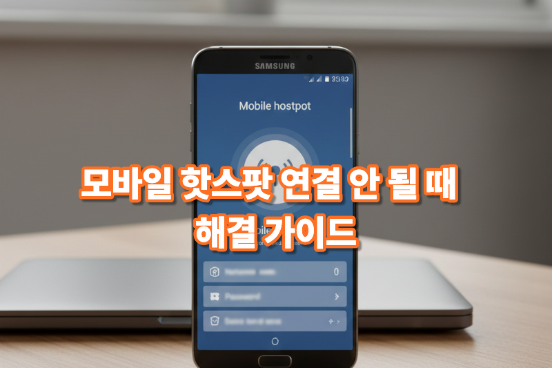 핫스팟 공유가 안 될 때 해결 방법