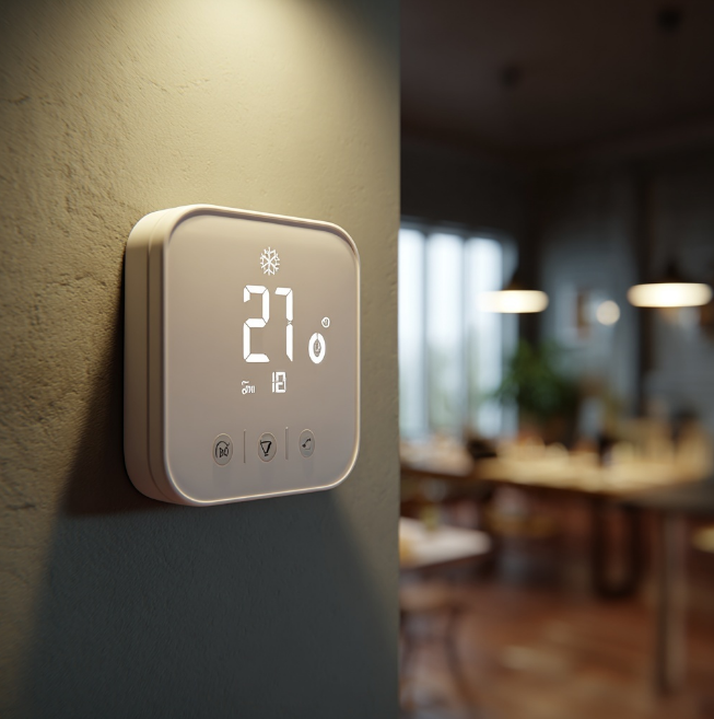 온도를 올린 보일러 이미지