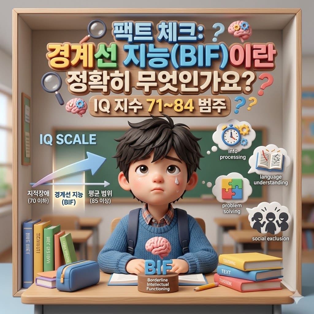 팩트 체크: 경계선 지능(BIF)이란 정확히 무엇인가요?