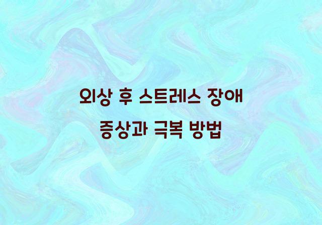 외상 후 스트레스 장애