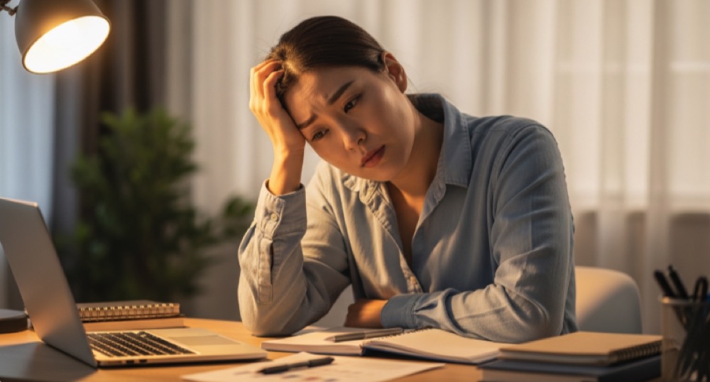 저녁에 기운 빠짐