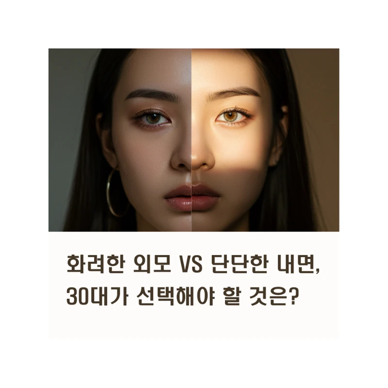화려한 외모 VS 단단한 내면, 30대가 선택해야 할 것은?