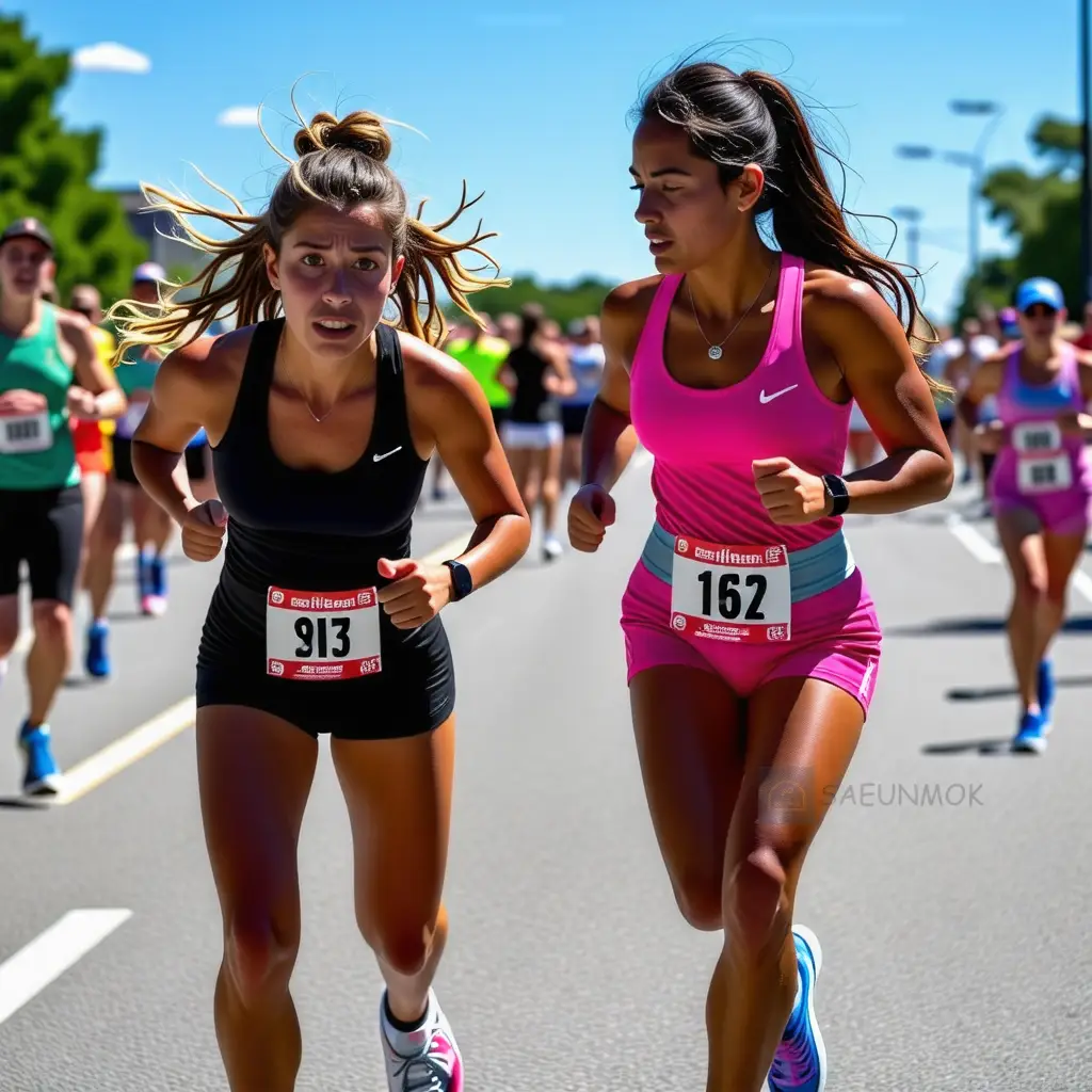 마라톤을-하는데-힘들어-하는-사람과-그-옆에서-같이-뛰어주는-러닝메이트