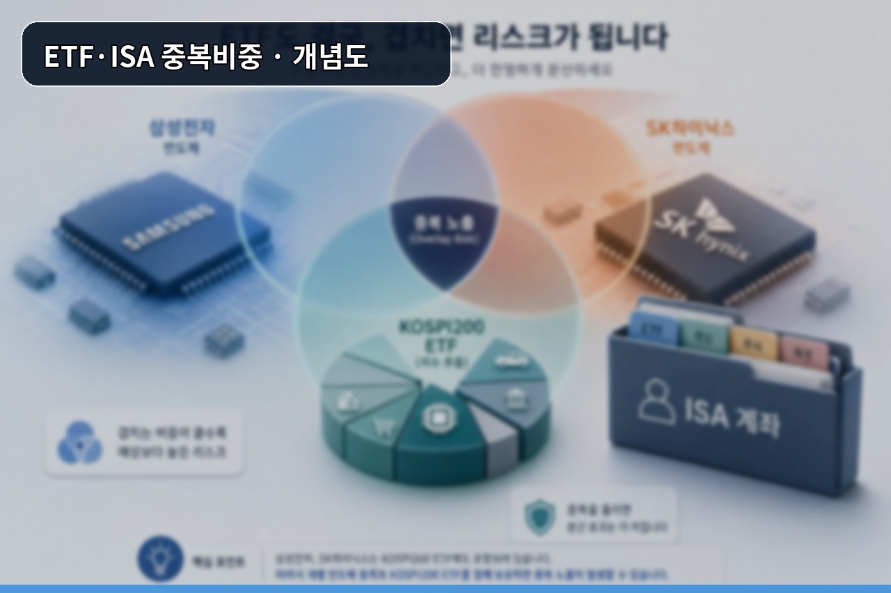 KOSPI200 반도체 ETF ISA 계좌 중복비중 점검