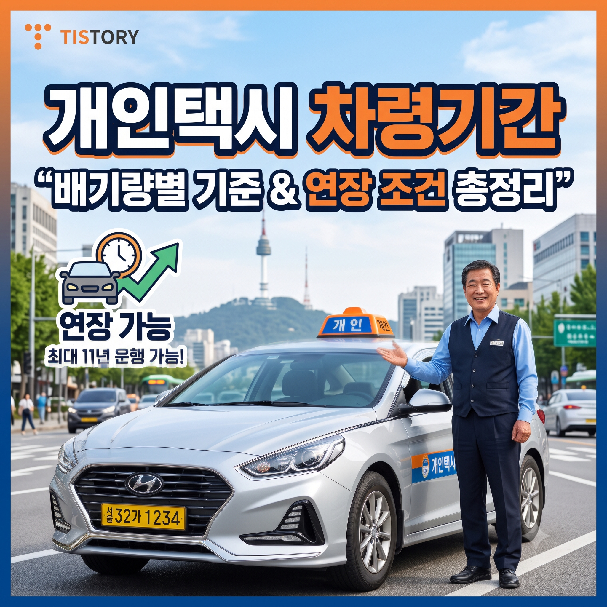 개인택시 차령기간 총정리: 배기량별 기준과 연장 검사 조건