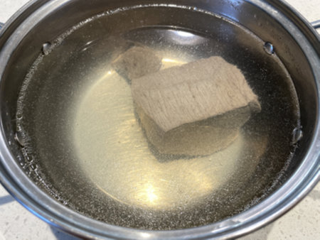 소고기장조림 육수와 고기 살짝 식히기