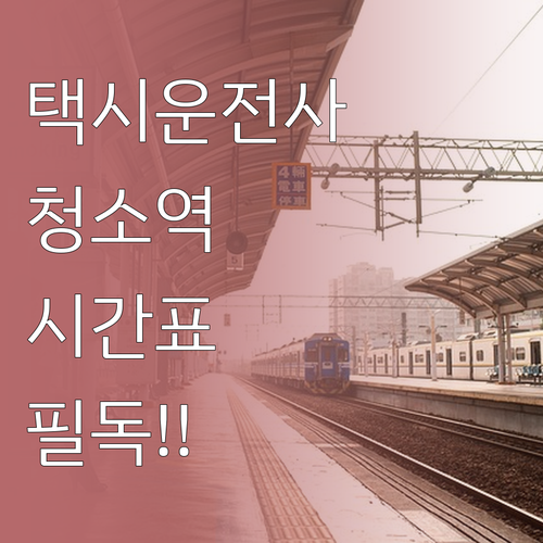 영화 택시운전사 촬영지 청소역 시간표..