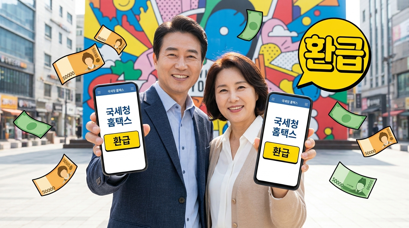 2026년 근로장려금 최대 330만 원 환급 소식에 기뻐하는 한국인 청년의 모습