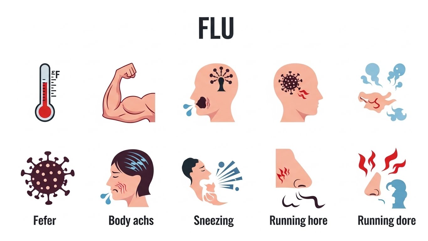 Healthcare illustration showing when to get tested for COVID-19