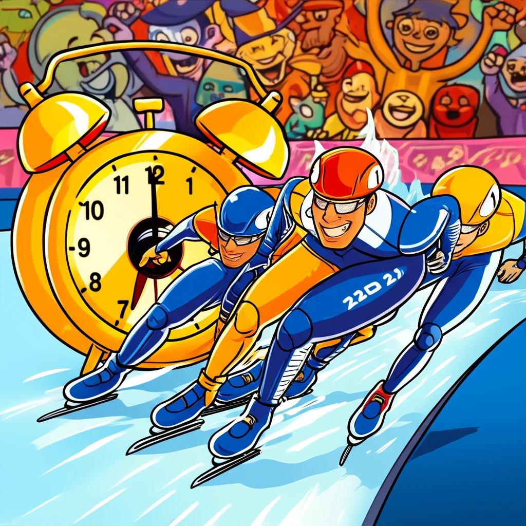 2026 쇼트트랙 남자 계주 결승 중..