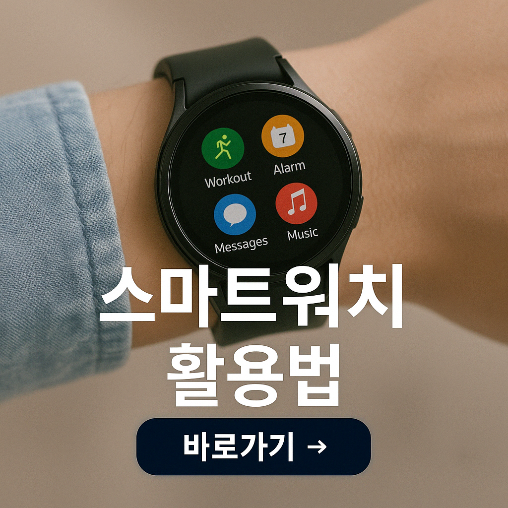 [스마트워치 생산성 비교] 갤럭시 워치 vs 애플 워치