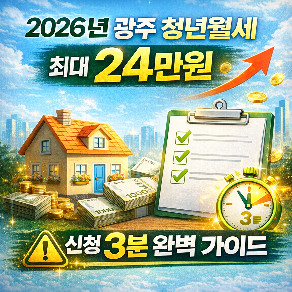2026 광주 청년월세 신청하러 가기
