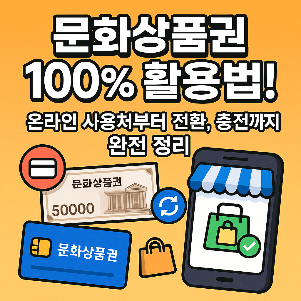 [문화상품권] 온라인 사용처