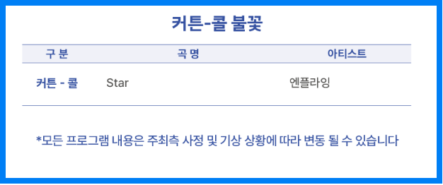 부산불꽃축제 프로그램