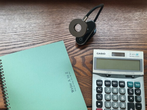 노트-계산기-스탠드