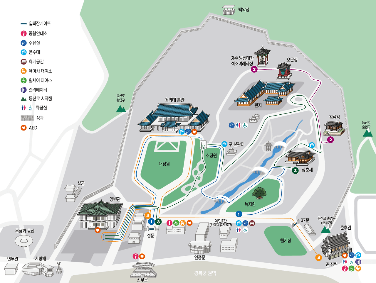 청와대 관람신청 주차정보 관람시간