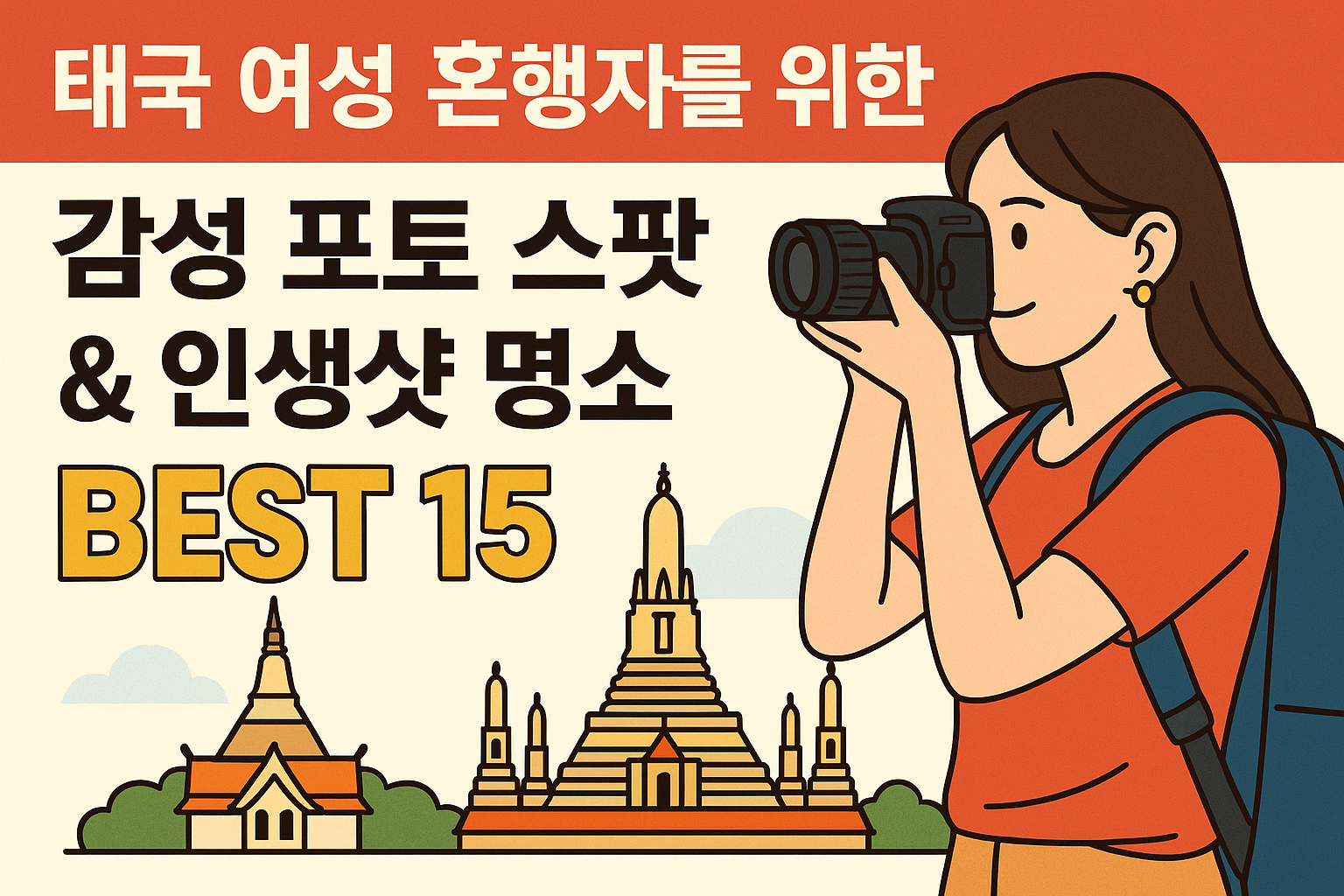 태국 여성 혼행자를 위한 감성 포토 스팟