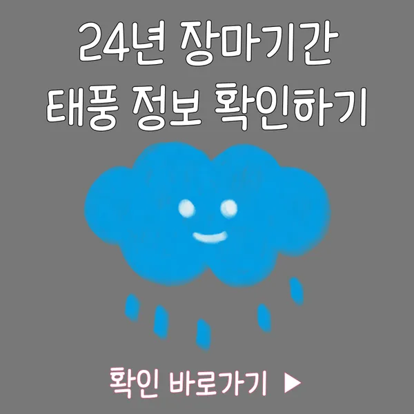 24년 장마기간