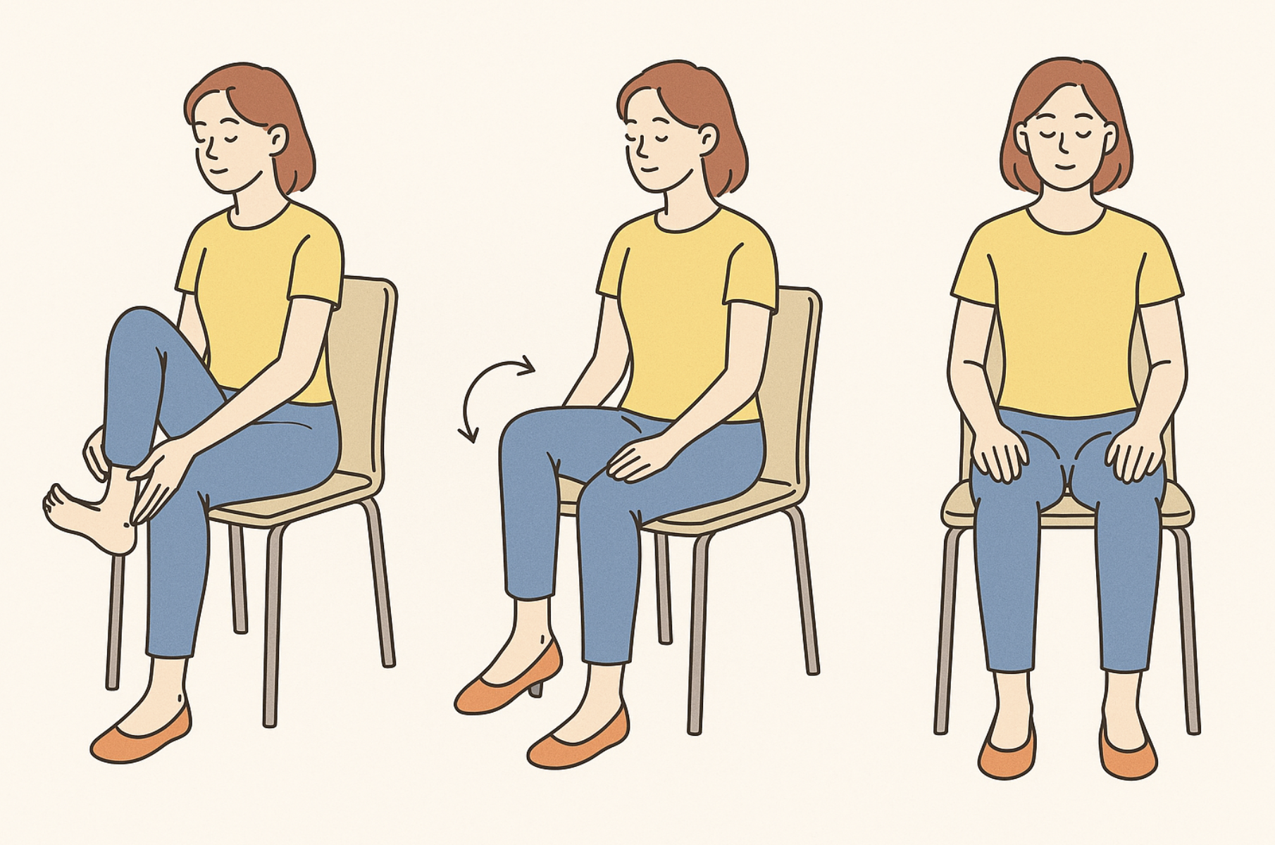 1분루틴: 책상 앞 혈류 스트레칭