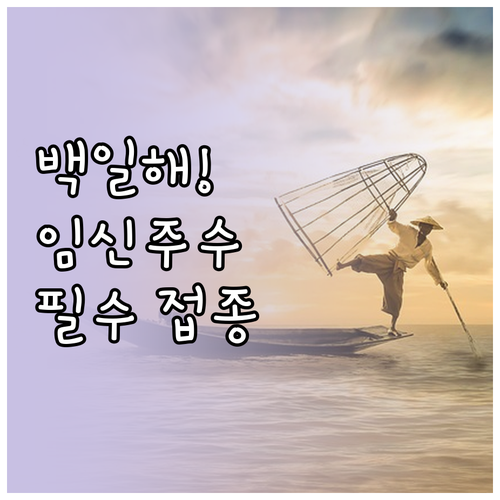 백일해 위험 임신 30주 접종으로 신..