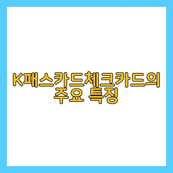 K패스카드체크카드