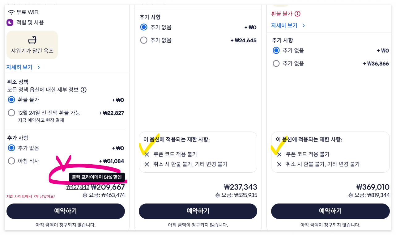 12월 호텔스닷컴 자동 50% 할인 각 카드사 할인코드 중복 적용 방법