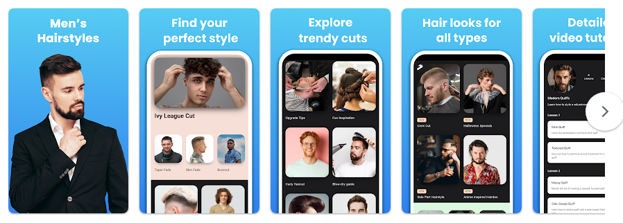 남성 헤어스타일 및 이발 앱, 최신 트렌드와 나에게 맞는 헤어스타일 찾기