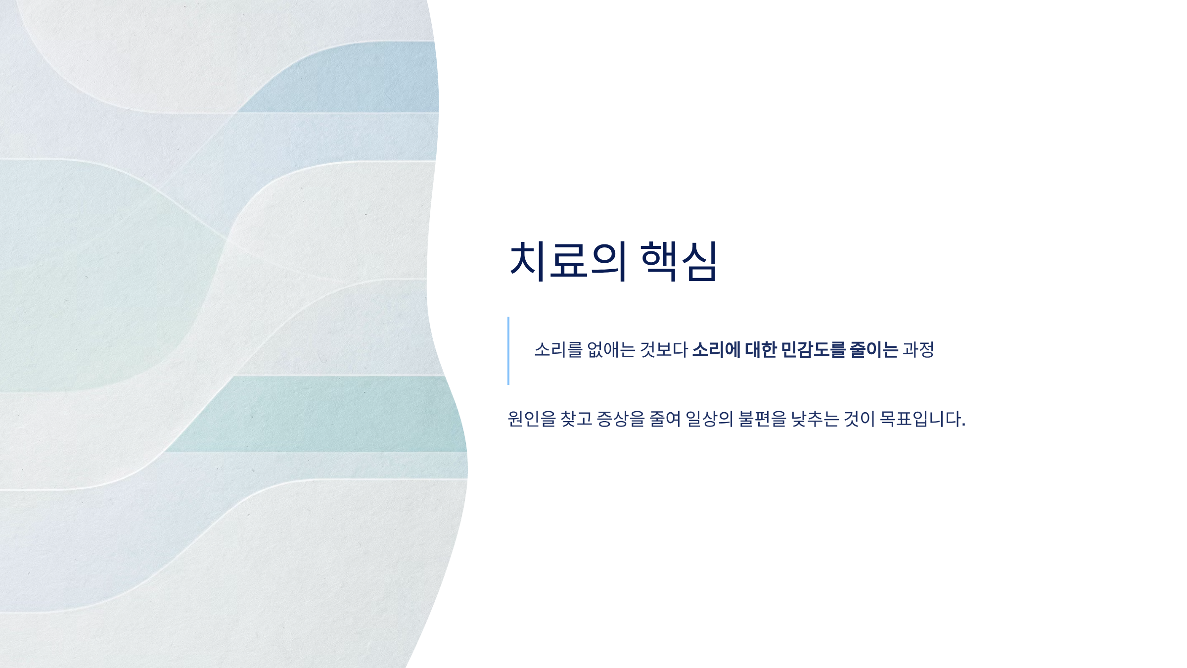 이명 치료 방법