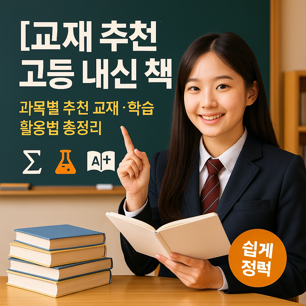 [교재 추천] 고등 내신 책 ｜ 과목별 추천 교재&middot;학습 활용법 총정리